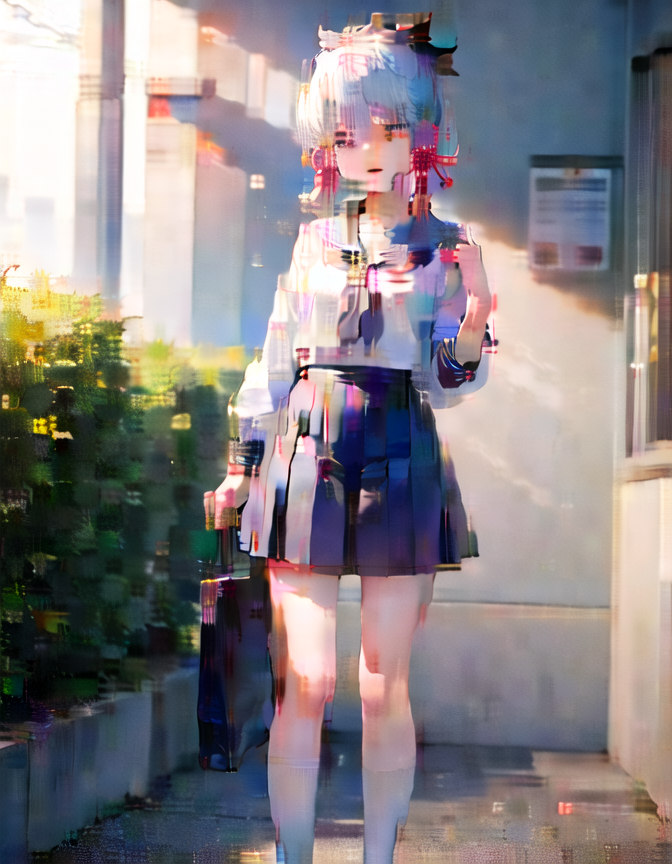 just after hires fix upscale ayaka