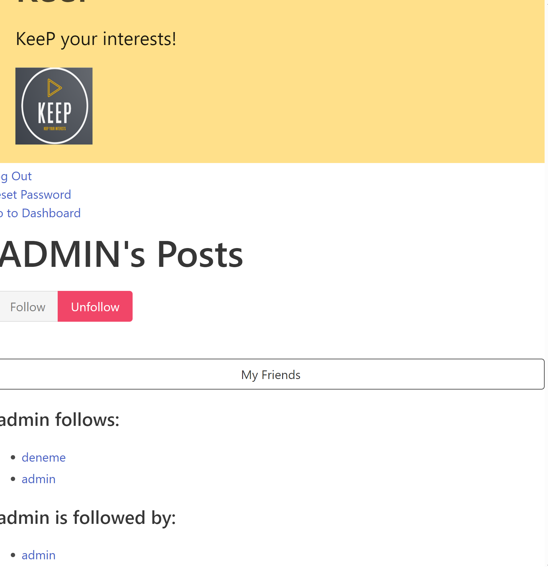 Build Application : KeeP - damlaalkan/SWE573 GitHub Wiki