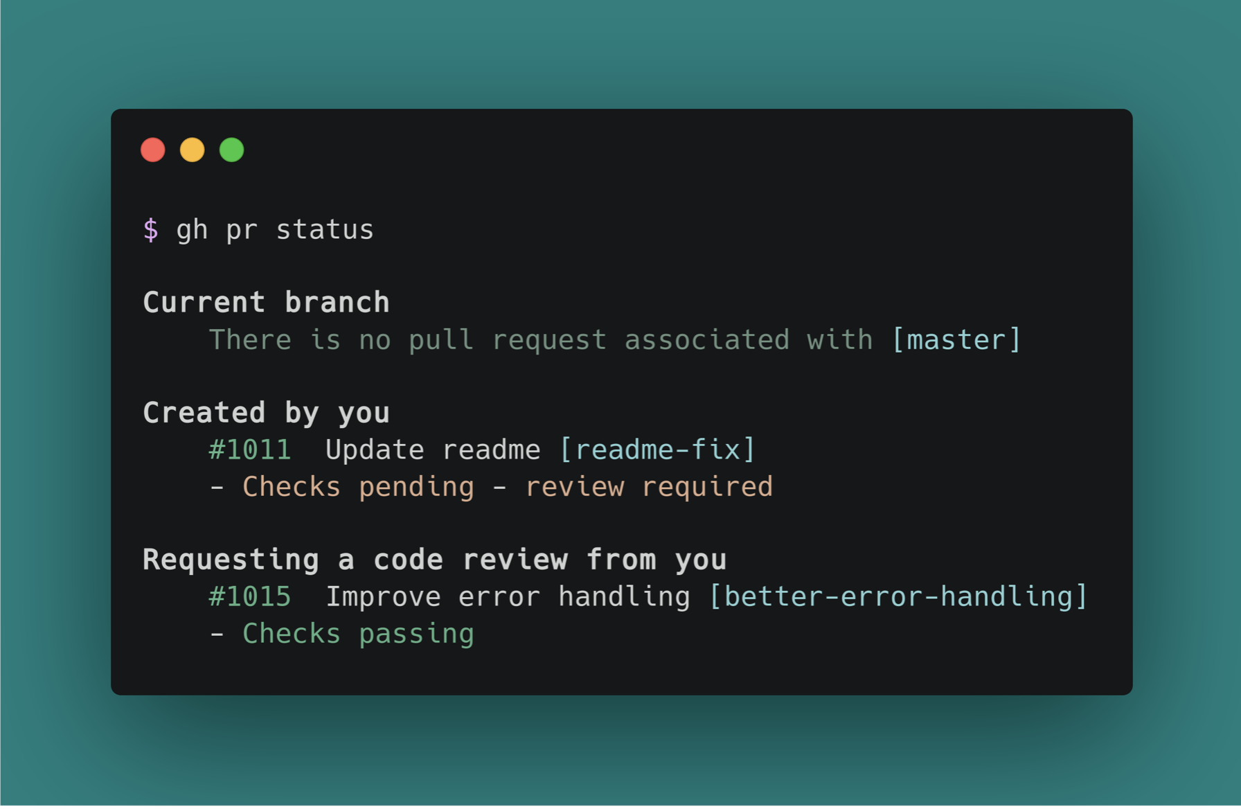 Should Change master To trunk Of Screenshot In README Issue 1133 Cli cli GitHub