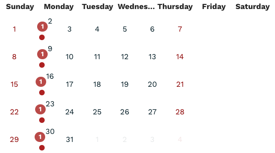 Text is cut off on days on mwl-calendar-month-view at lower screen  resolutions and sizes · Issue #677 · mattlewis92/angular-calendar · GitHub