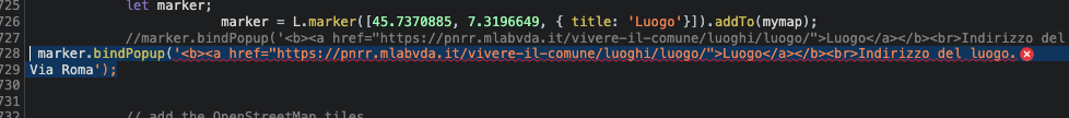 Pagina evento (frontend). Errore javascript . BUG CON FIX · Issue #207 ...