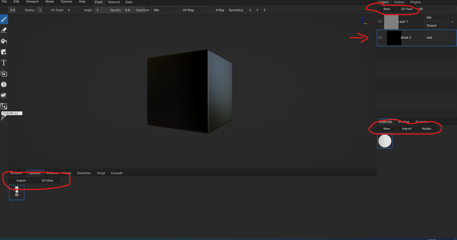Texture to mask changes button colors · Issue #1109 · armory3d ...
