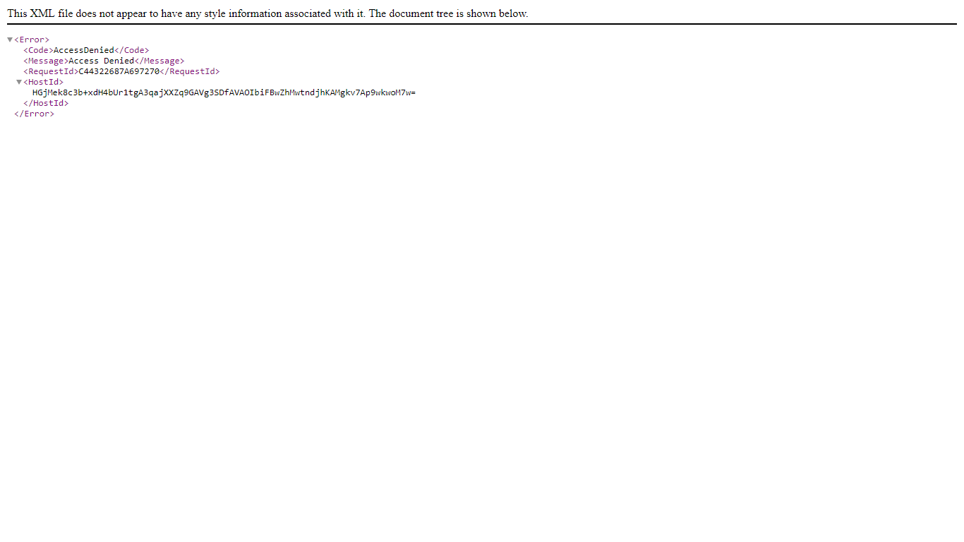 Generated download link for standalone app shows access denied · Issue ...