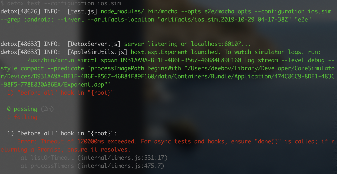 Detox can't run open the simulator · Issue #1717 · wix/Detox · GitHub