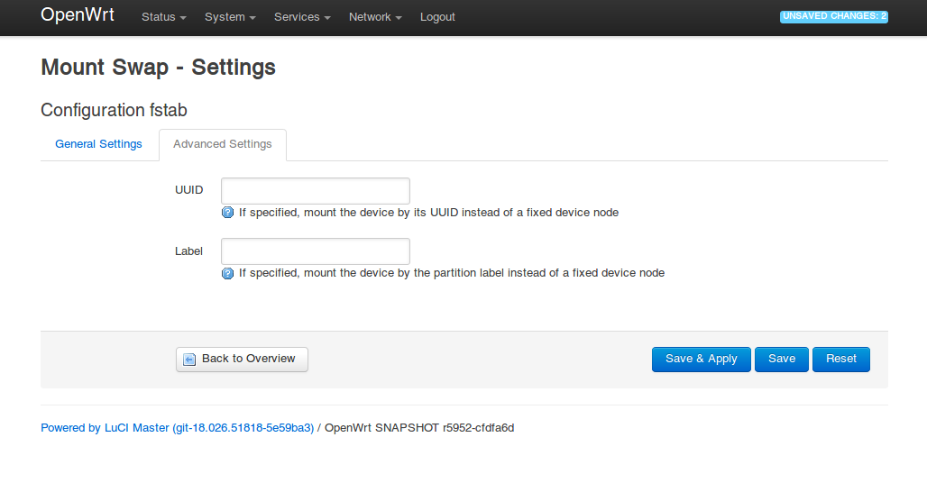 Mount Points discrepancy · Issue 1599 · openwrt/luci · GitHub