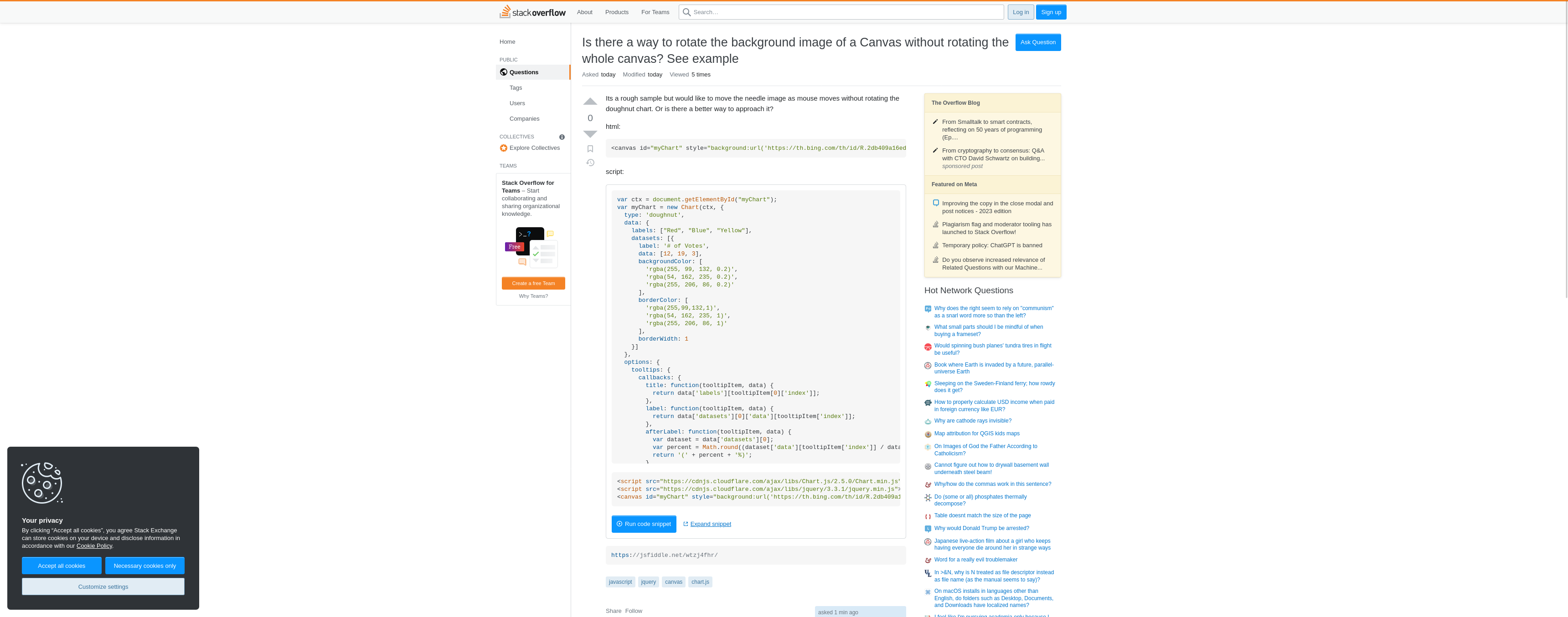 Screenshot 2023-04-06 at 21-47-45 Is there a way to rotate the background image of a Canvas without rotating the whole canvas See example