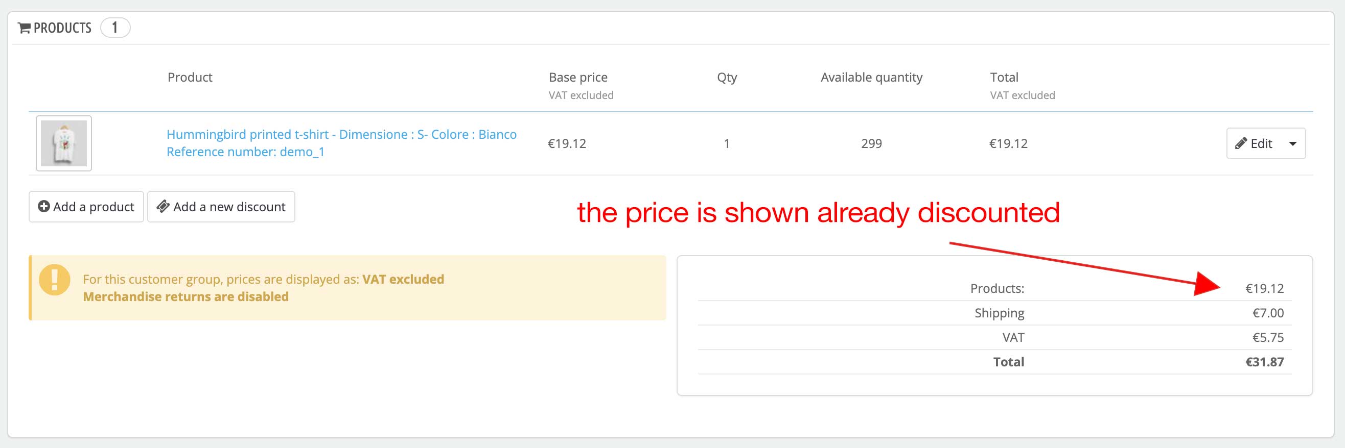 Discount not shown in the order, discount by "catalog price rules
