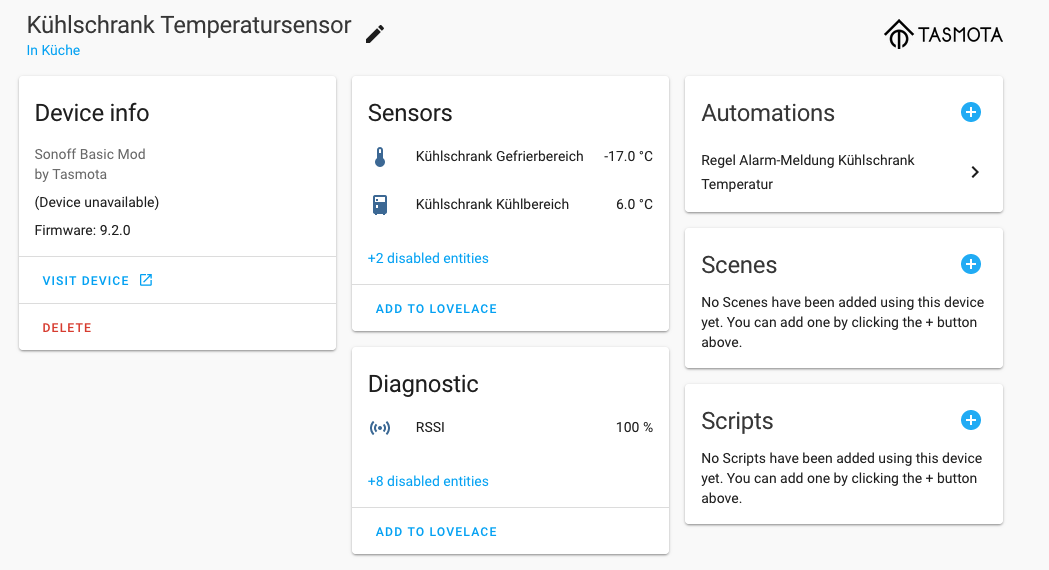 Tasmota integration devices "unavailable" incorrect · Issue #60084 ...