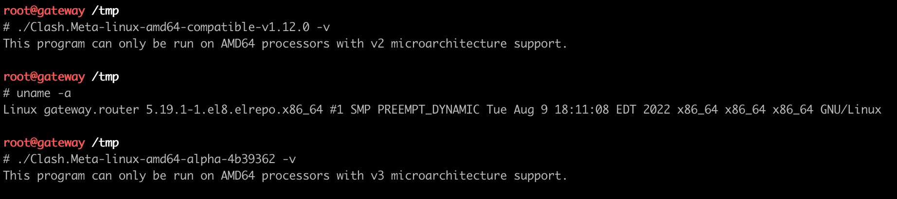CI编译的二进制在linux上跑不起来 · Issue #165 · MetaCubeX/mihomo · GitHub