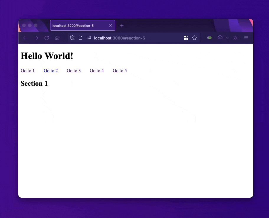 Router scrollBehavior works only when the page is loaded first time