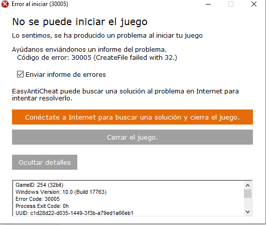 Кодом 30005 createfile failed. Код ошибки 20006 не удается создать службу STARTSERVICE failed 2 Rust как исправить. Error Incorrect ID 610 ошибка easy Anti-Cheat