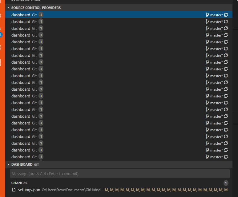 Vscode git shows duplicates issue 170602 microsoft vscode github
