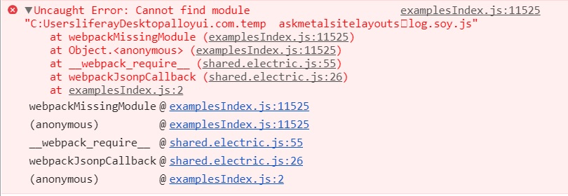 Uncaught Error: Cannot find module · Issue #65 · liferay/electric · GitHub