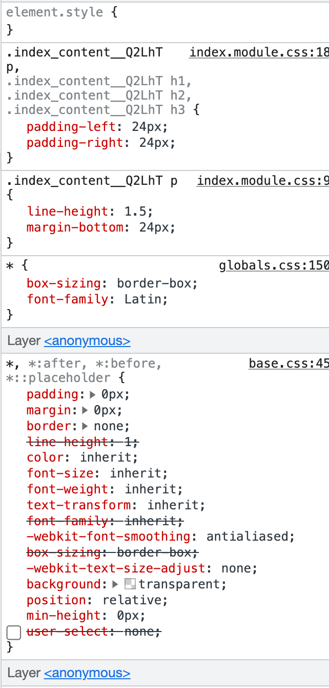 How to diff local/dev vs. production CSS in Next.js? · vercel next.js ...