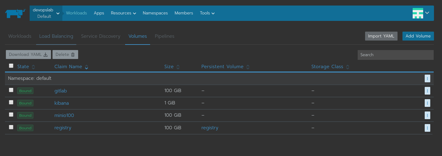 UI Filter by PV or PVC Name · Issue 937 · longhorn/longhorn · GitHub