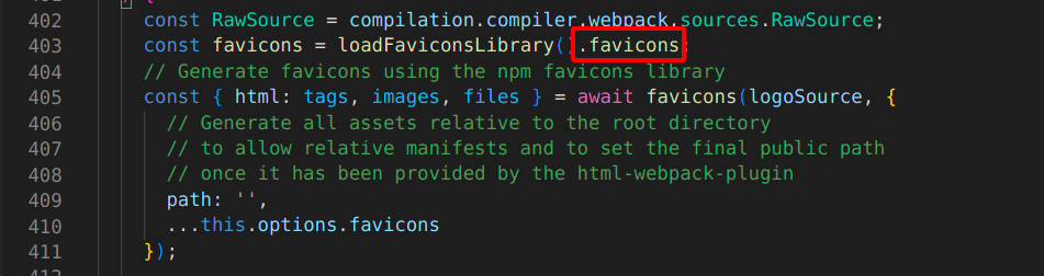 get the error - TypeError: favicons is not a function · Issue #309 ...