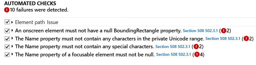 Settings - PT Run page - Accessibility Issues · Issue #5739 · microsoft ...