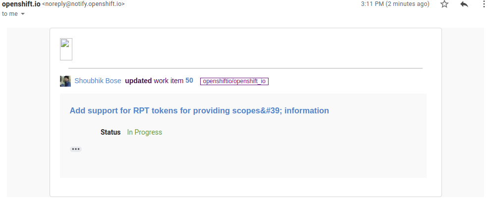 escaped title in notify email