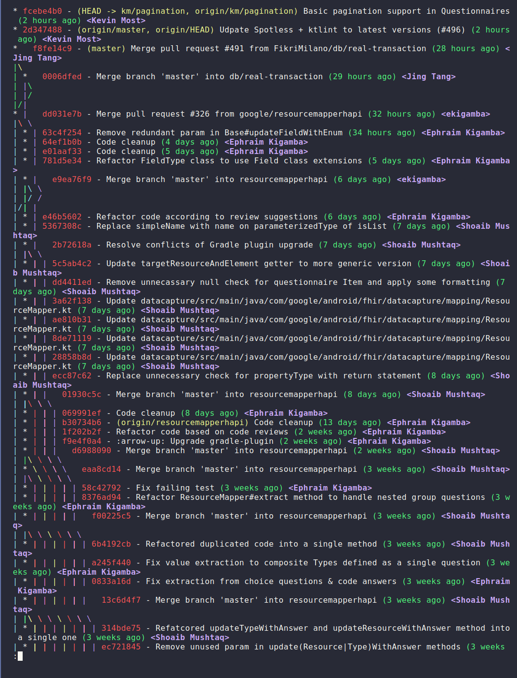 Adopt "Squash and Merge" strategy · Issue 498 · google/androidfhir
