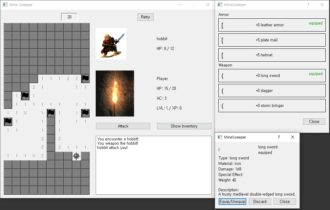 GitHub - patrickkkim/Mine-Sweeper: Mines Sweeper game that has a rogue ...