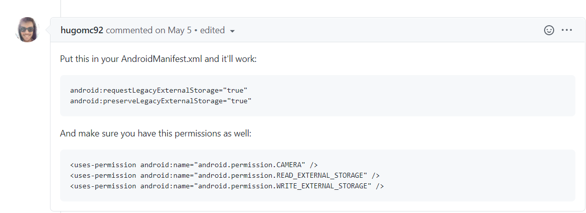 android - cannot invoke Updates v1.5.6's error when using API 29 (Android 9.0) device · Issue ...