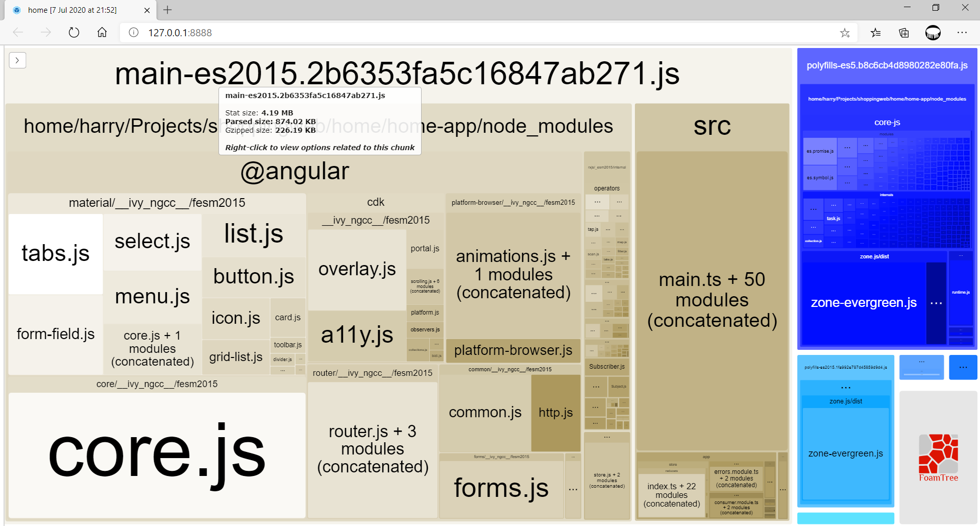 Build/bundle angular core and other vendor libraries (e.g., angular