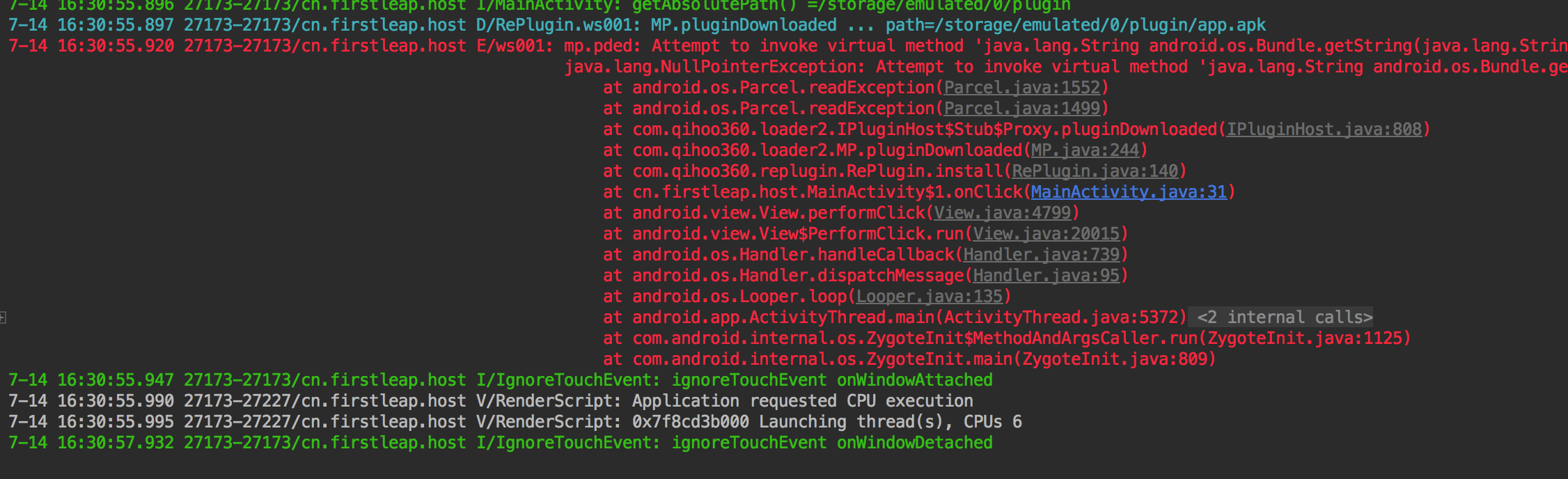 PluginInfo 空指针 · Issue #208 · Qihoo360/RePlugin · GitHub