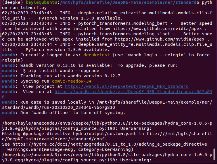 ner/standard进行lstmcrf，出现进程kill · Issue #224 · zjunlp/DeepKE · GitHub