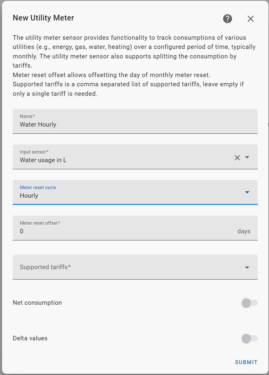 UI configured utility_meter does not start collecting until HA is restarted · Issue 69062