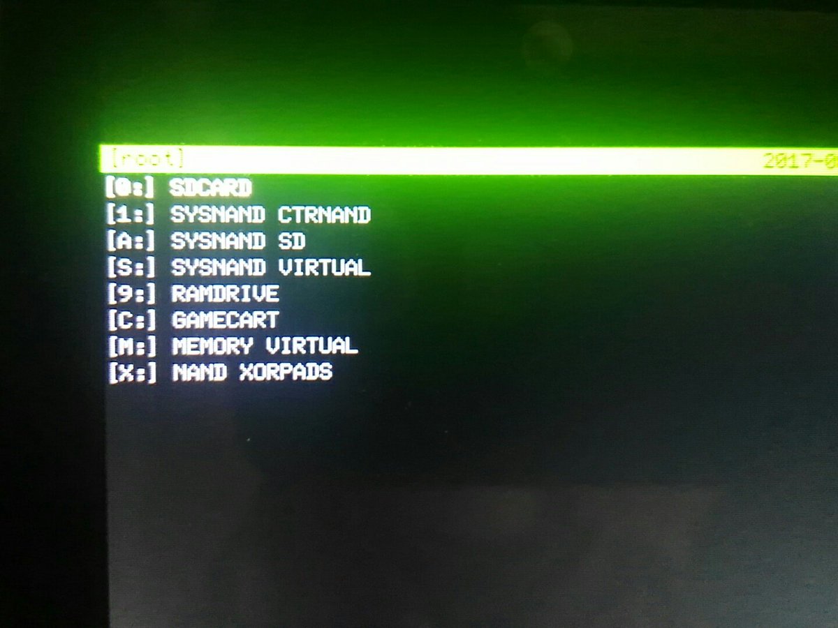 gm9 1.3.1 doesn't show the twln nand · Issue #167 · d0k3/GodMode9
