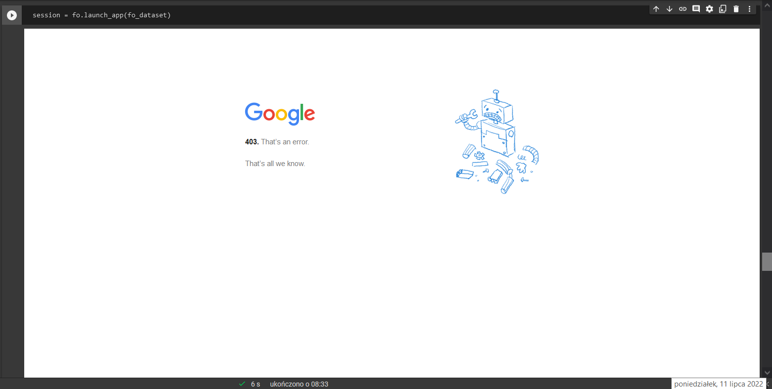 [BUG] Error 403 on Collab · Issue 1933 · voxel51/fiftyone · GitHub
