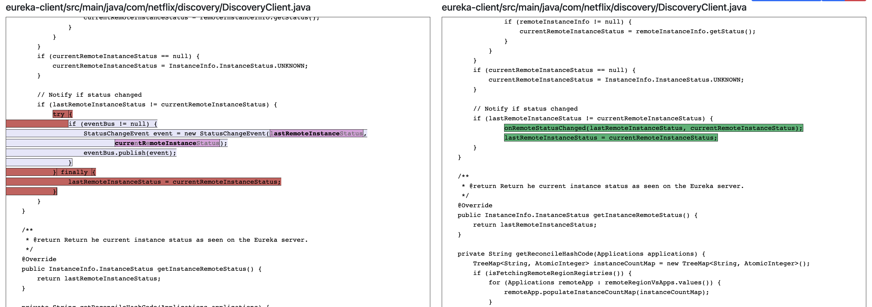 Mapping not reported: Statement Moved out of the if statement while ...