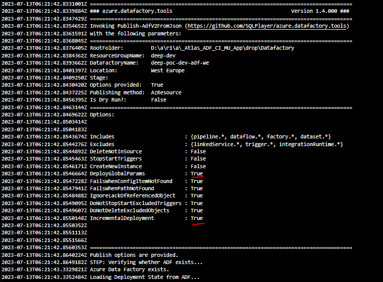 Incremental Deployment seems to not work when factory folder does not
