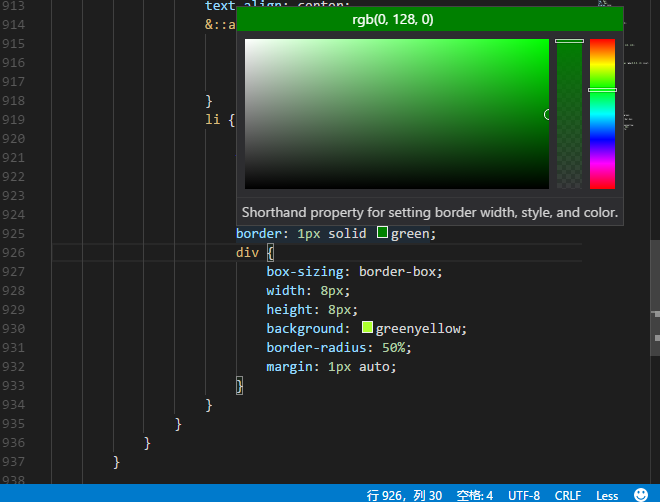 In the new version 1.20, the color palette of CSS cannot pop up ...
