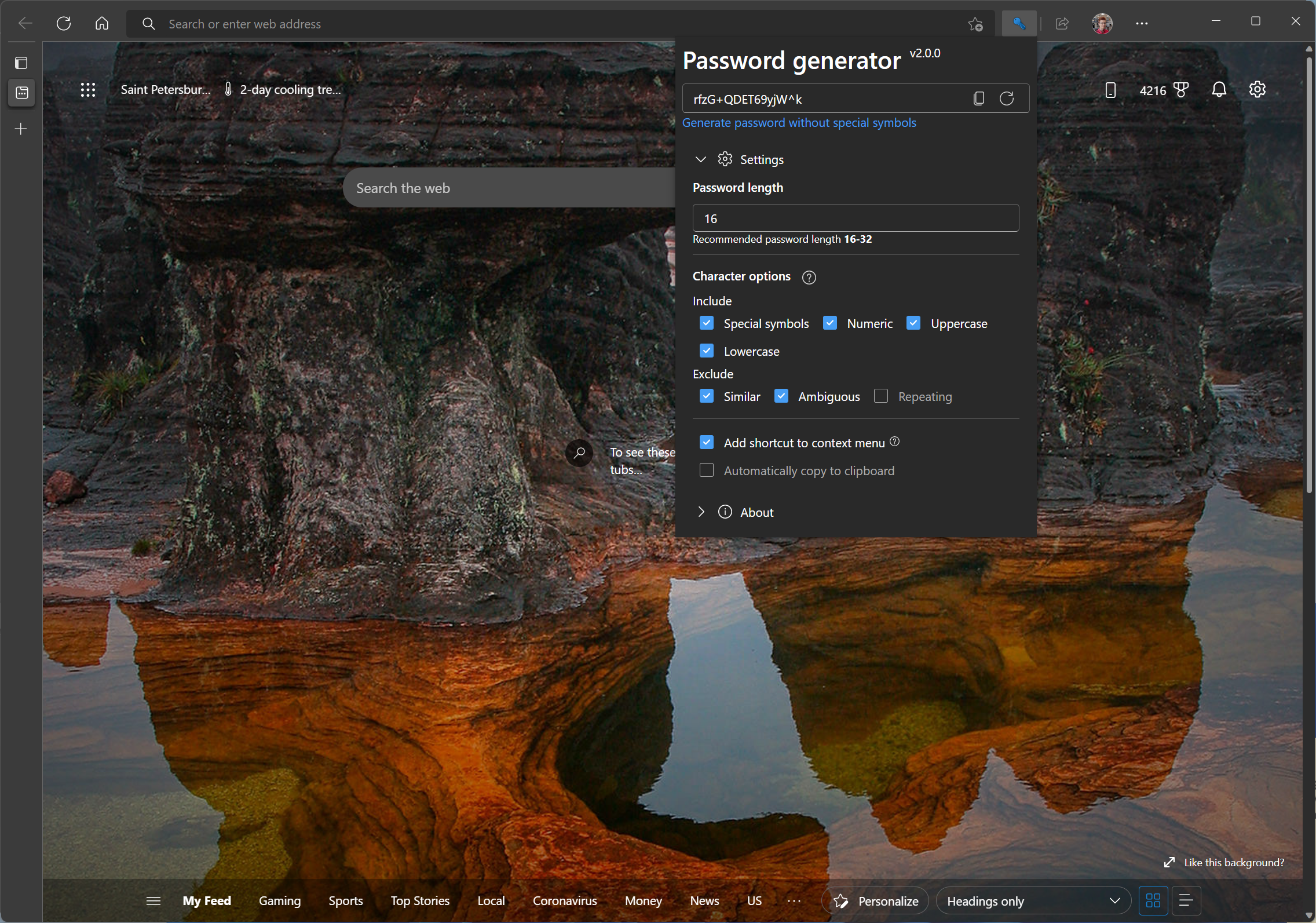 Password generator v2.0