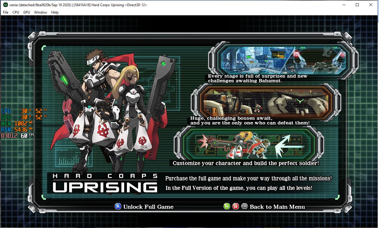 58410A18 - Hard Corps Uprising · Issue #1624 · xenia-project/game ...