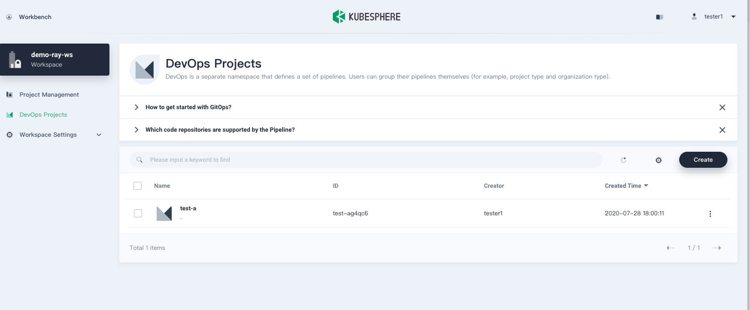 ws member sees all devops projects · Issue #2683 · kubesphere ...
