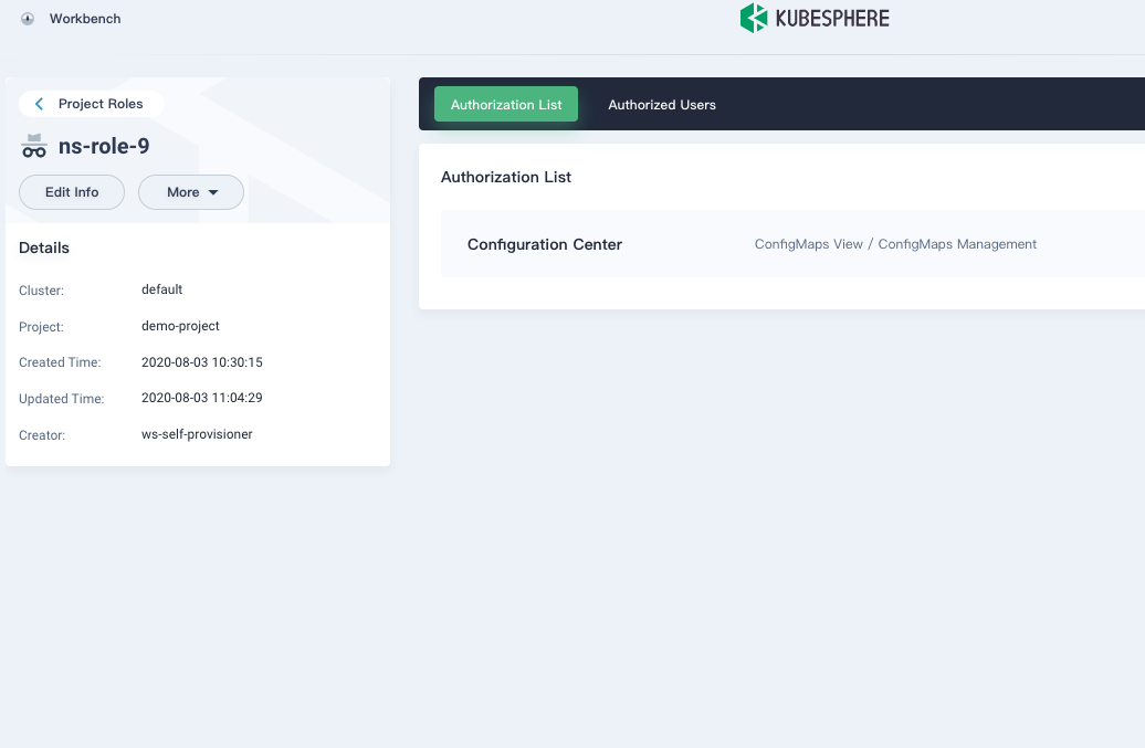 custom project role permission - 3 · Issue #2747 · kubesphere ...