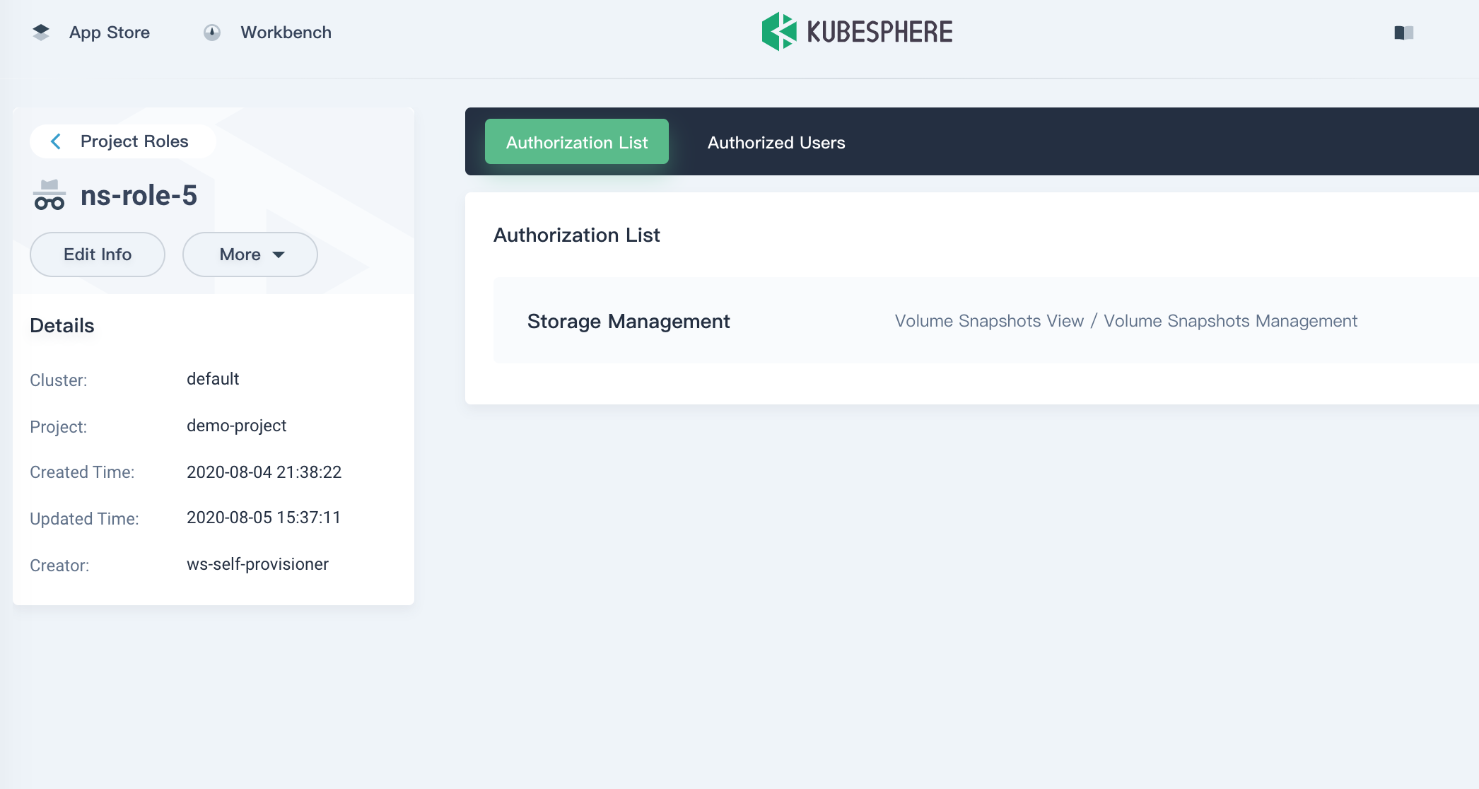 custom project role permission - 2 · Issue #2775 · kubesphere ...