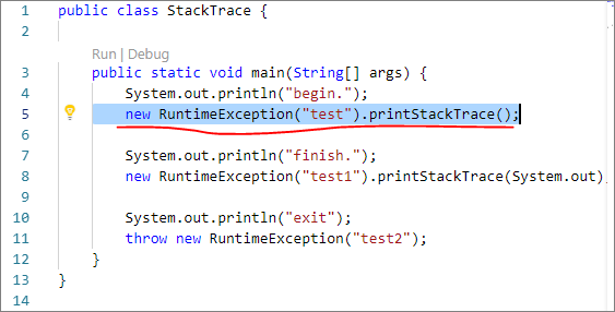 Click the stack trace link in debug console the java file no highlight ...