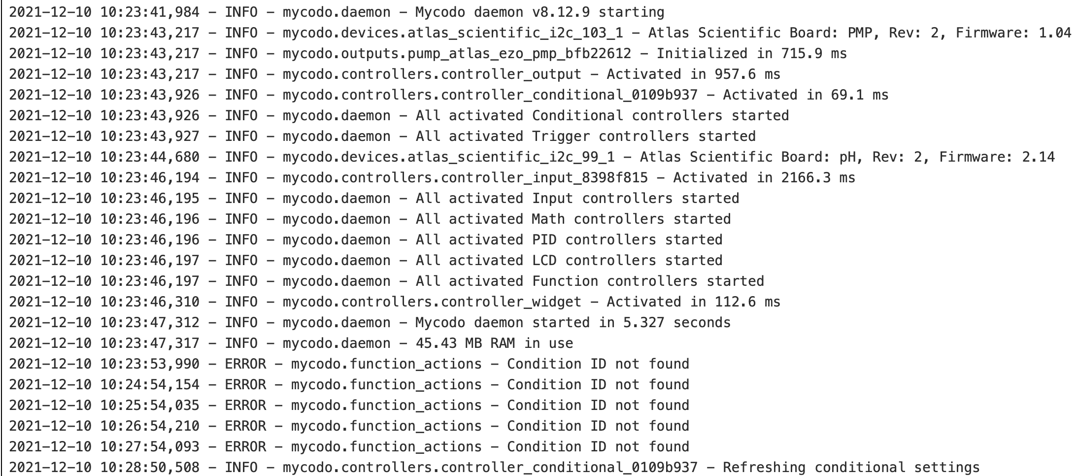 Conditional Controller function throws an error Conditional ID not ...
