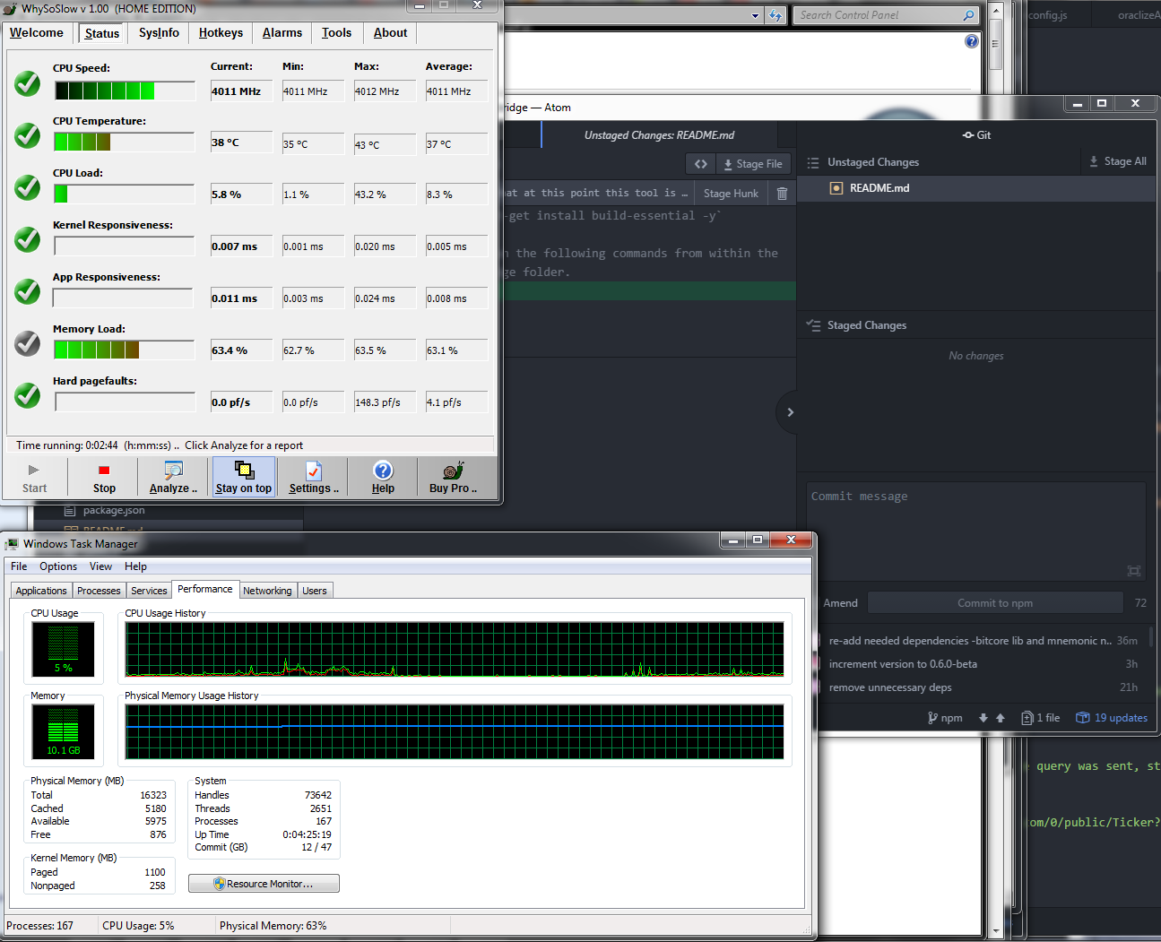 Atom makes all other processes unresponsive, performance issues · Issue ...