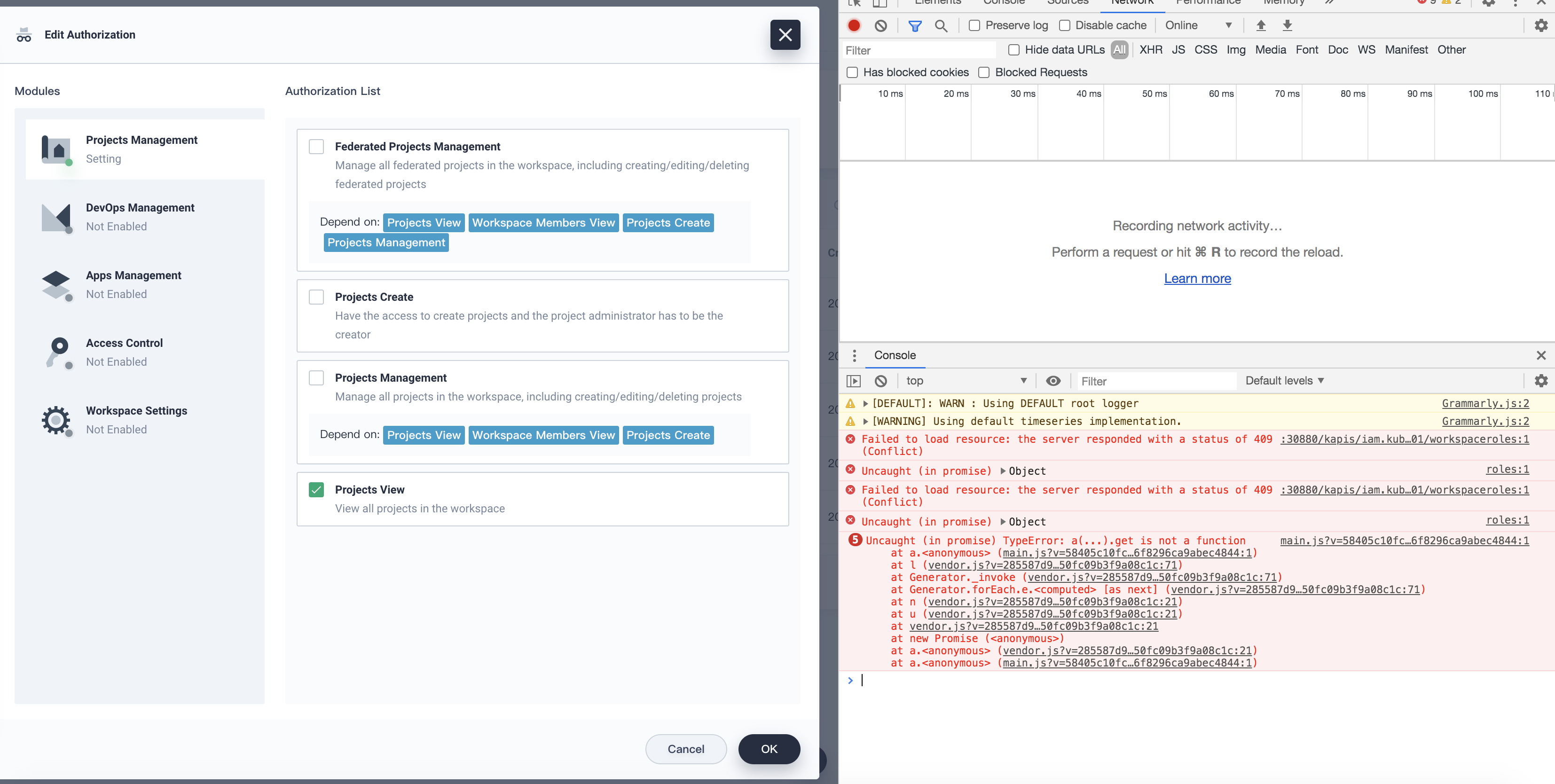 Fail to edit custom workspace role with a javascript error · Issue ...