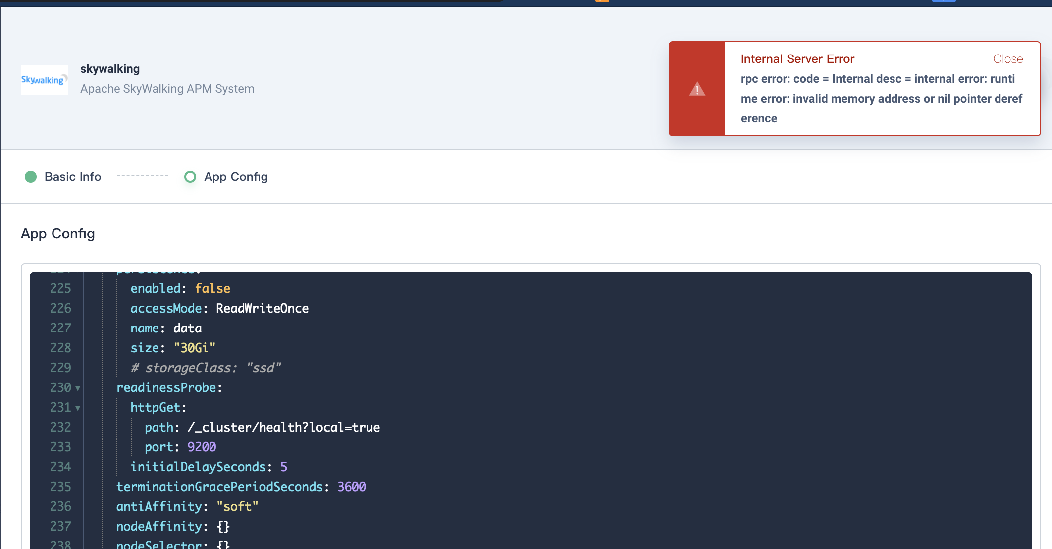 Fail to deploy skywalking app because of a nil error · Issue #2579 ...