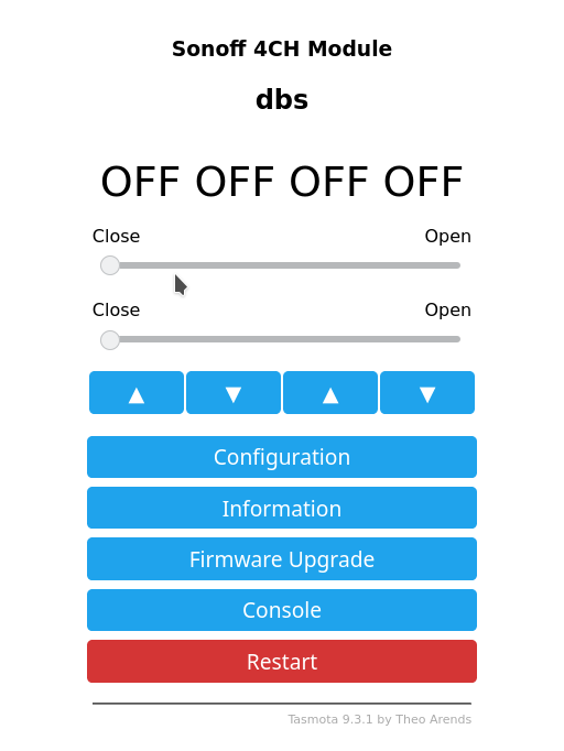 FW ISSUE WITH SONOFF 4CH TASMOTA STARTING FROM 9.0 TO 9.3.1 SETOPTION80 ...