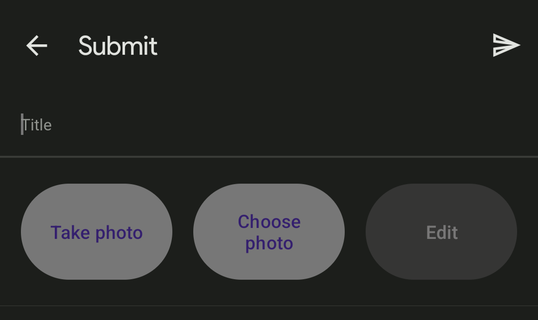 [BUG] 'Submit Photo' buttons are not themed. · Issue #1010 ...