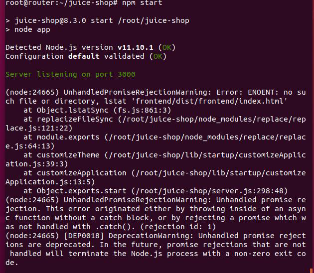 npm start error · Issue #843 · juice-shop/juice-shop · GitHub