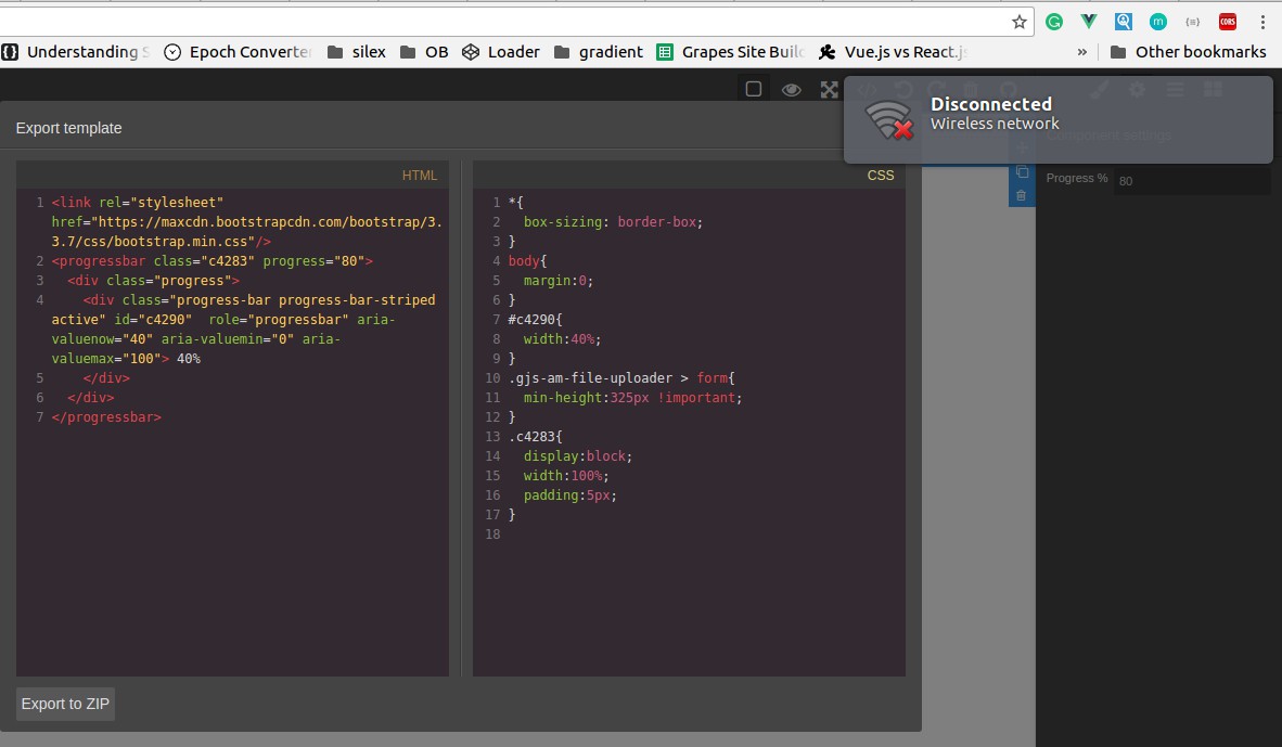 Custom traits value is not set in Code · Issue 647 · GrapesJS/grapesjs