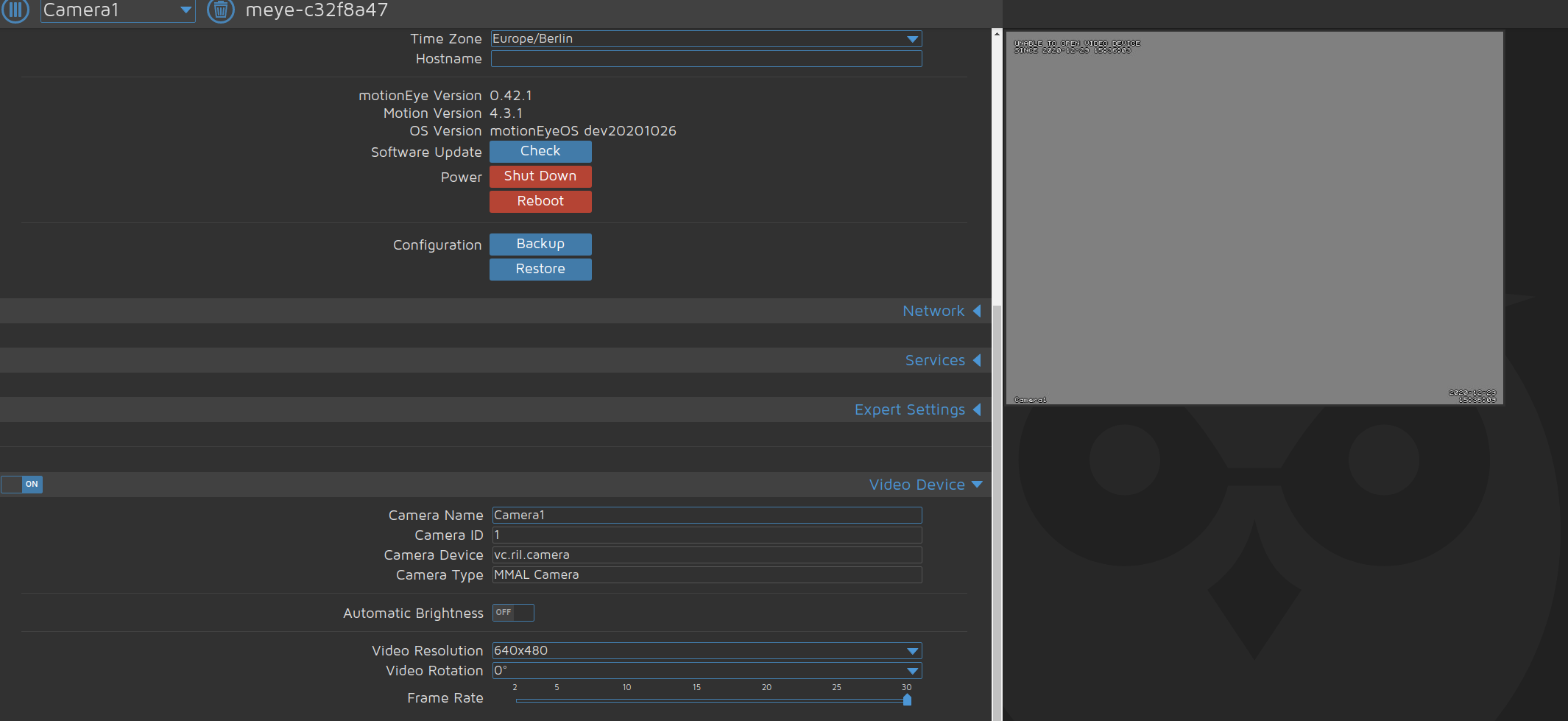 CSI 8MP Camera Module not working · Issue 2605 · motioneyeproject/motioneyeos · GitHub