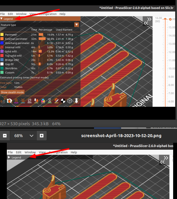 Have the Legend always start out minimized · Issue #10386 · prusa3d ...